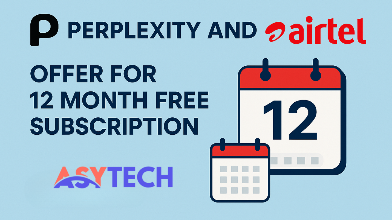 Perplexity and airtel offer for 12 month free subscription